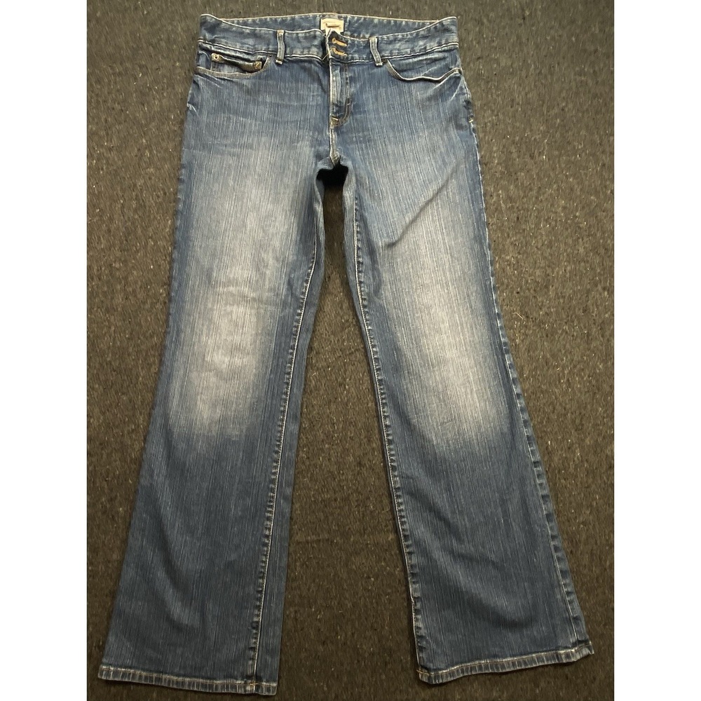 Gap Essential Bootcut Western Cowgirl Stretch Blue Jeans Women's 14/32r‎ Denim